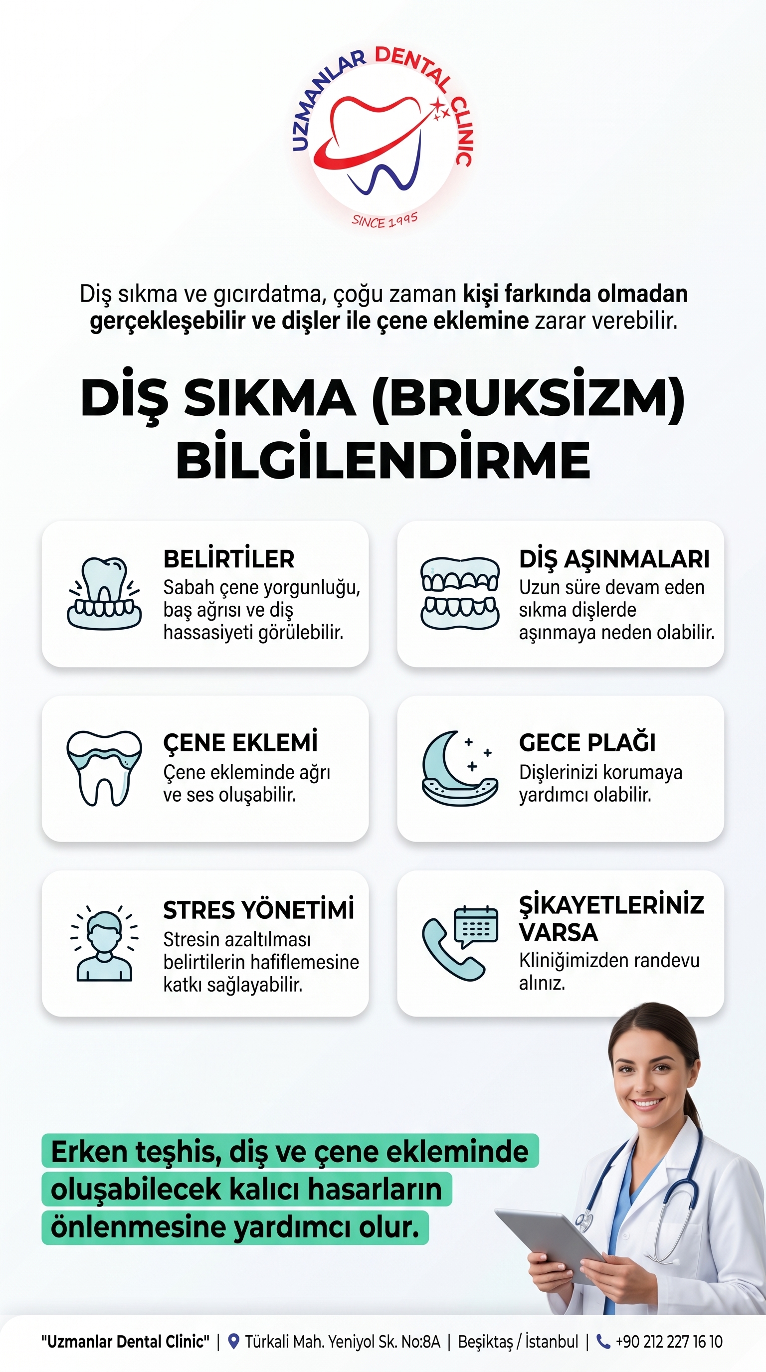 Diş Sıkma (Bruksizm) Bilgilendirme