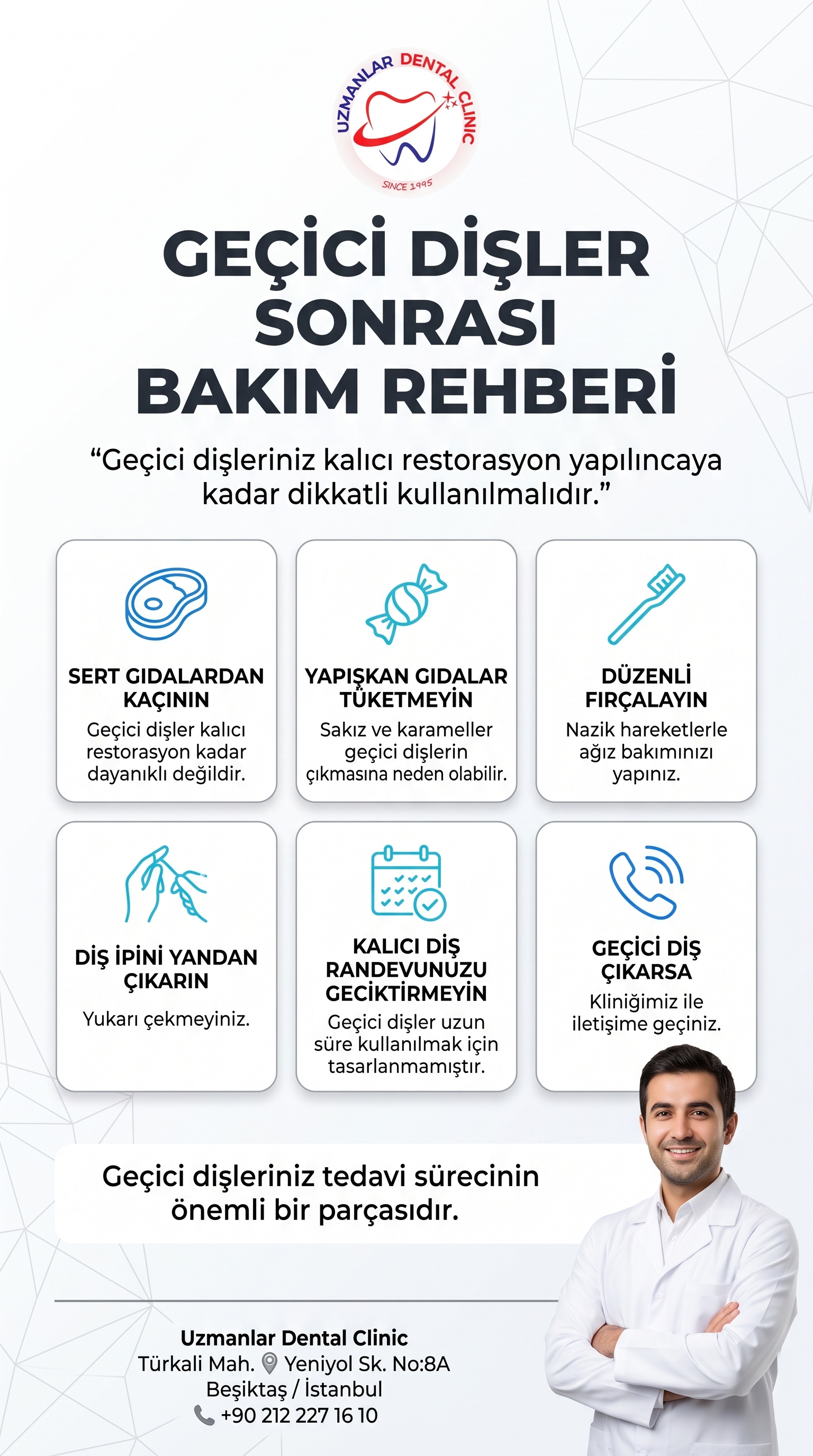 Geçici Dişler Sonrası Bakım Rehberi