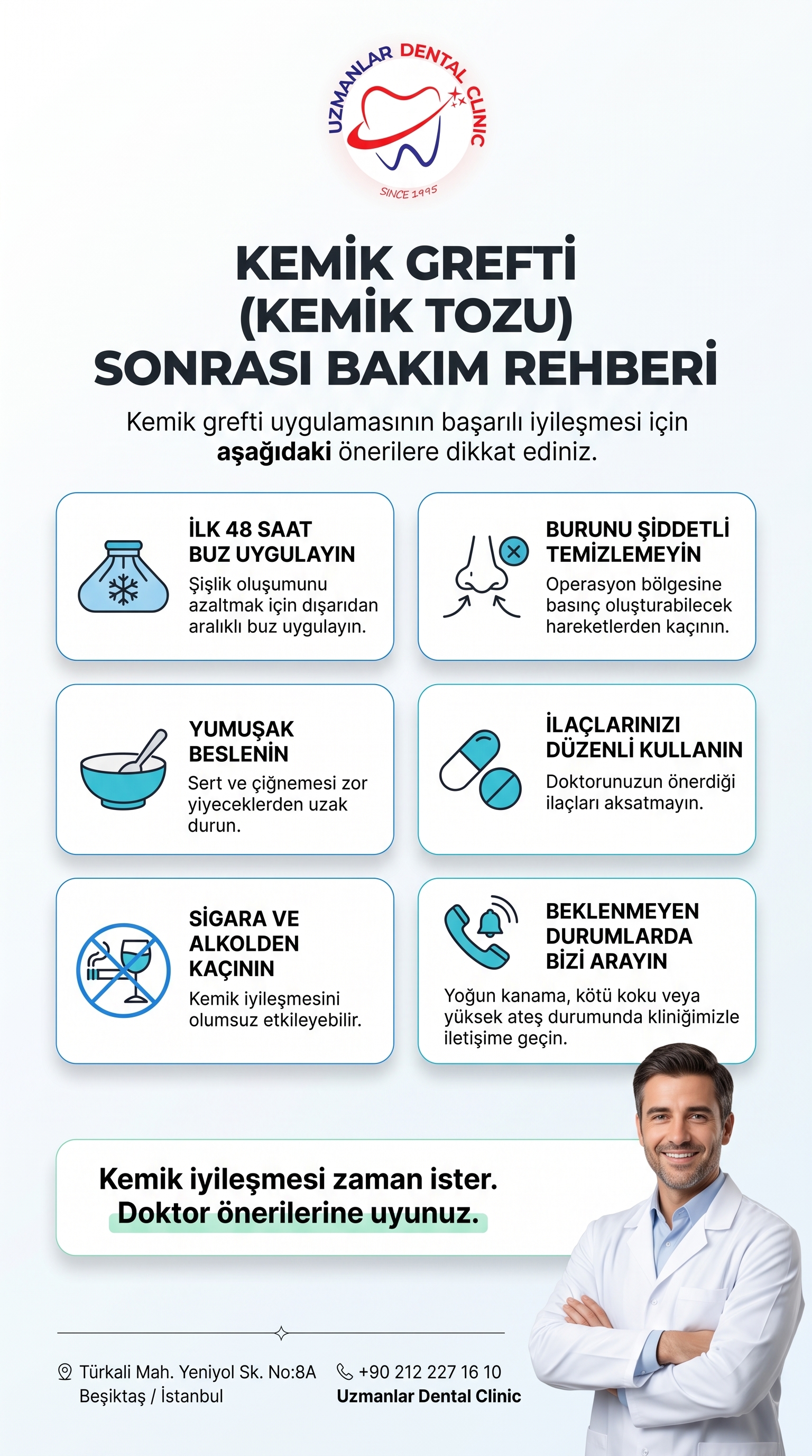 Kemik Grefti Sonrası Bakım Rehberi