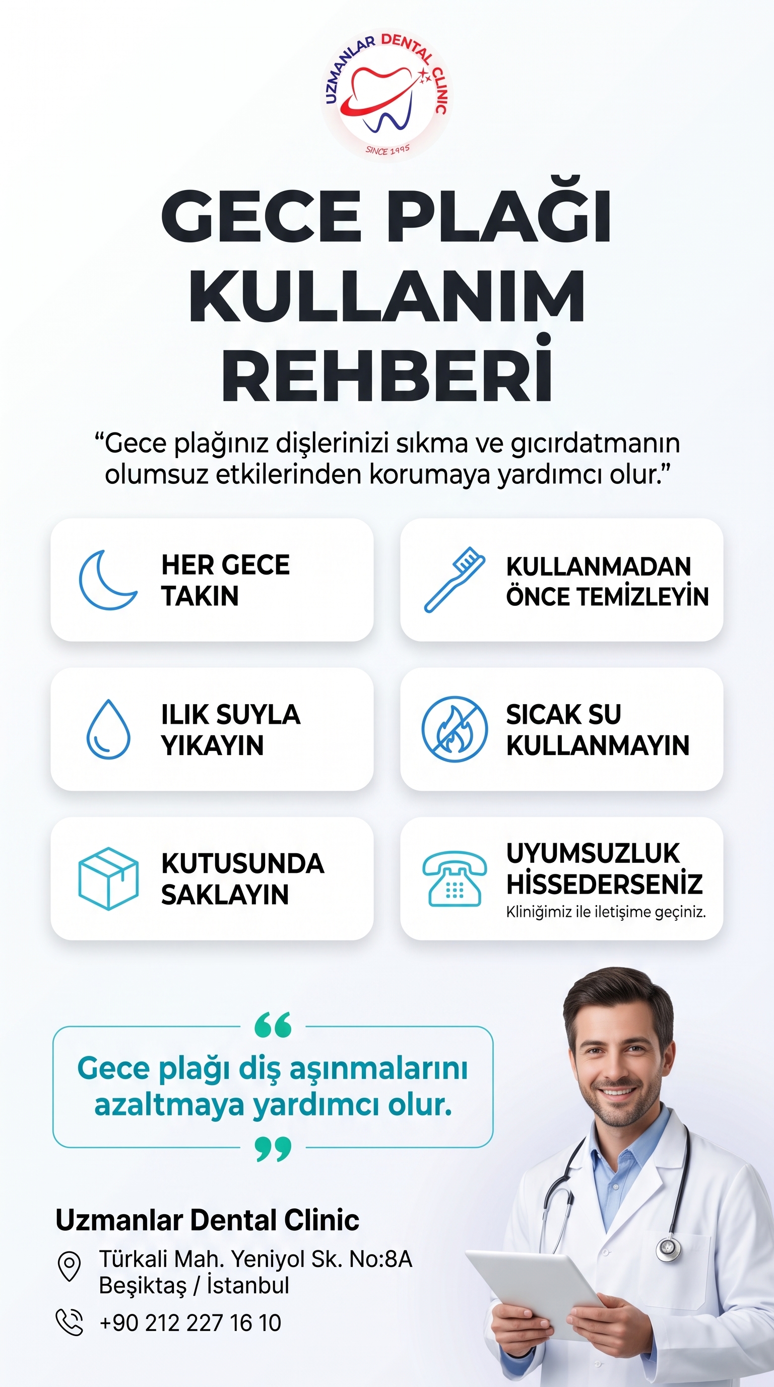 Gece Plağı Kullanım Rehberi