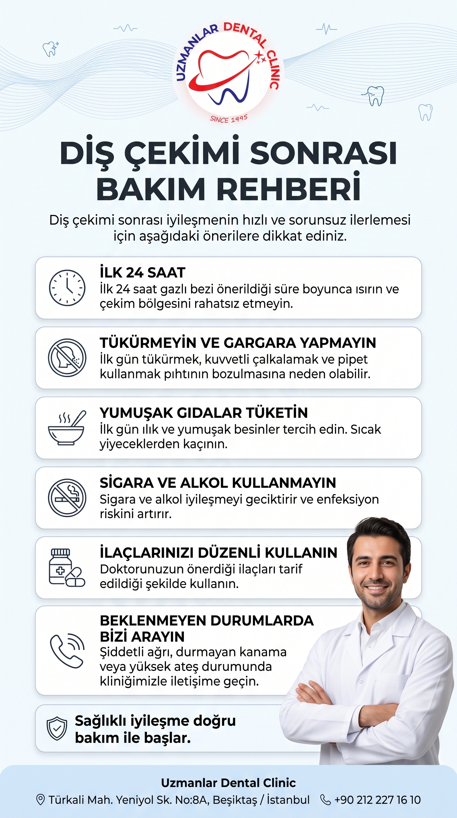 Diş Çekimi Sonrası Bakım Rehberi